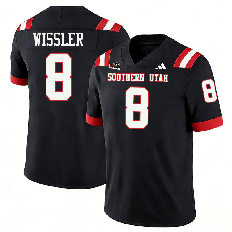 Southern Utah Thunderbirds #8 Braedon Wissler College Football Jerseys,Uniforms Stitched-Black